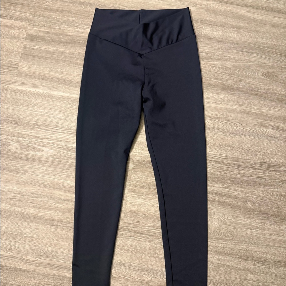 High-Waist Navy Leggings
